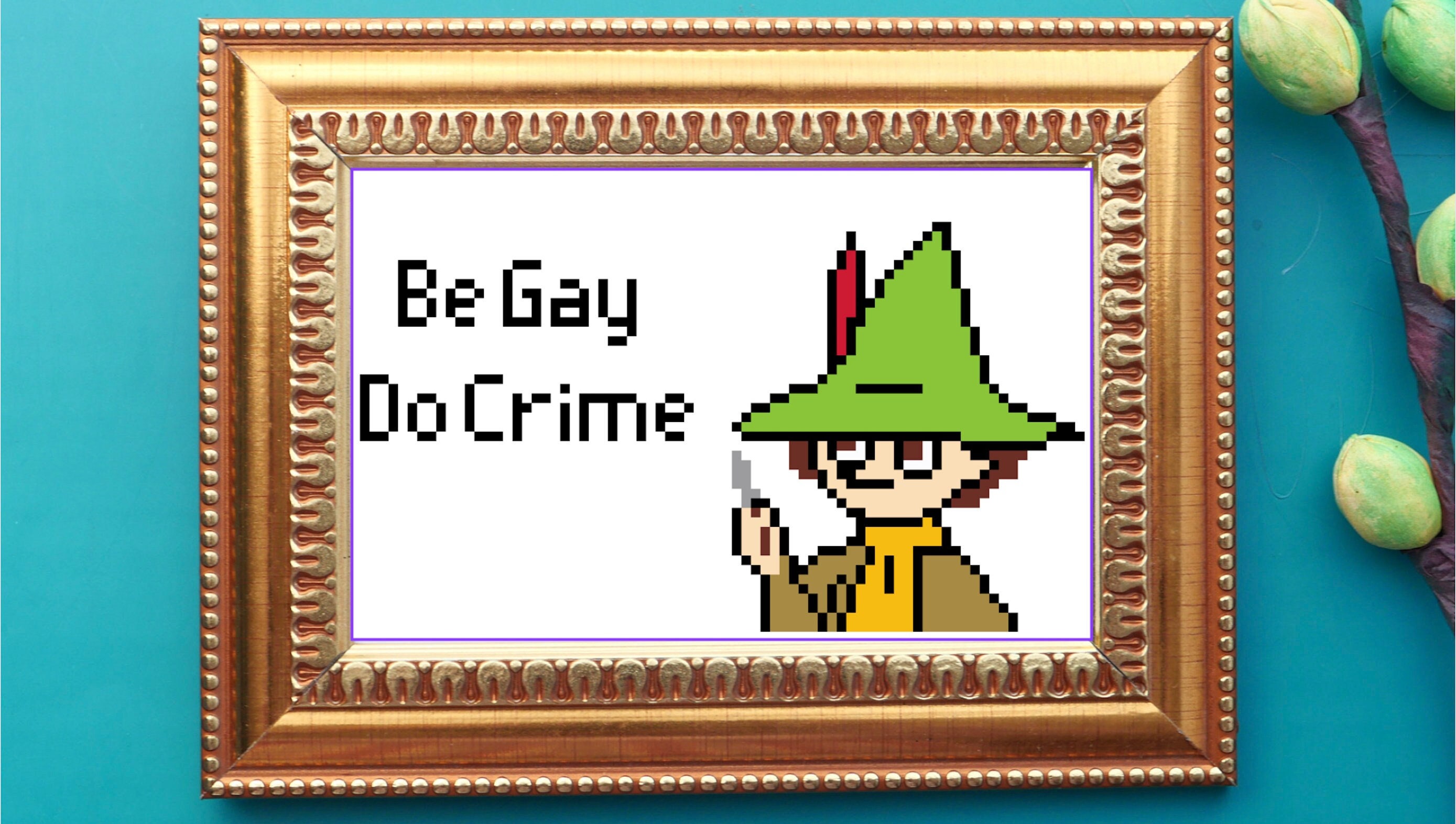 Snufkin Be Gay Do Crime Cross Stitch Pattern Etsy