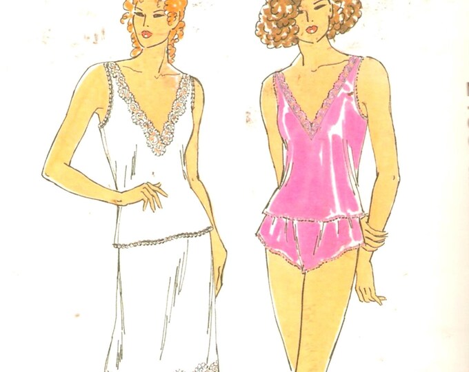 Kwik Sew Camisole Half Slip Panties Sewing Pattern Lingerie Underwear Size Xs To Xl Uncut