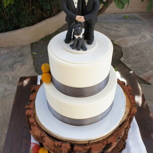 Grooms Wedding Cake Topper Same Sex Cake Topper 2 Grooms Etsy