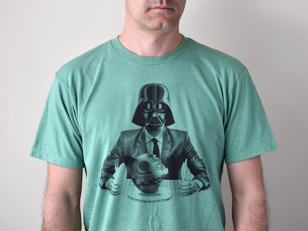 Star wars men's graphic t-shirt, Darth Vader business suite, death star shirt, gift for husband, dad shirt, gift for boss, Christmas gift