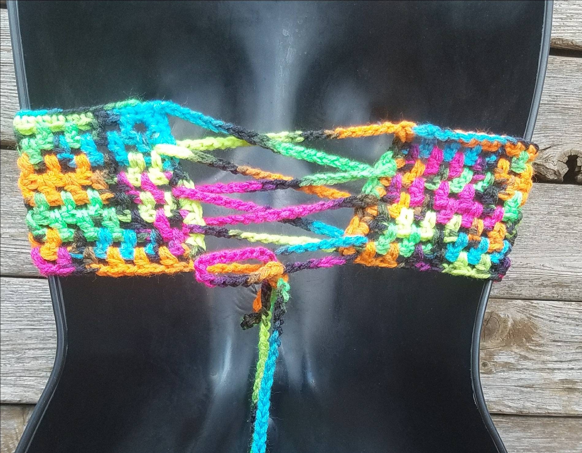 Crochet Halter Top Crochet Bikini Top Neon Crochet Crop Top Etsy