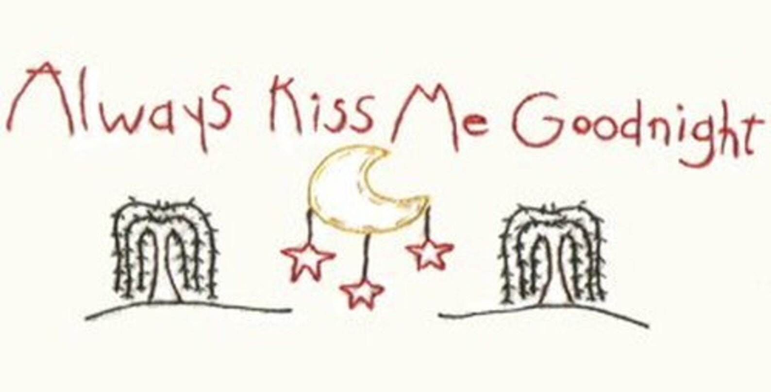 Goodnight Kisses Primitive Hot Iron Transfers For Embroidery Textile Painting Needlepoint