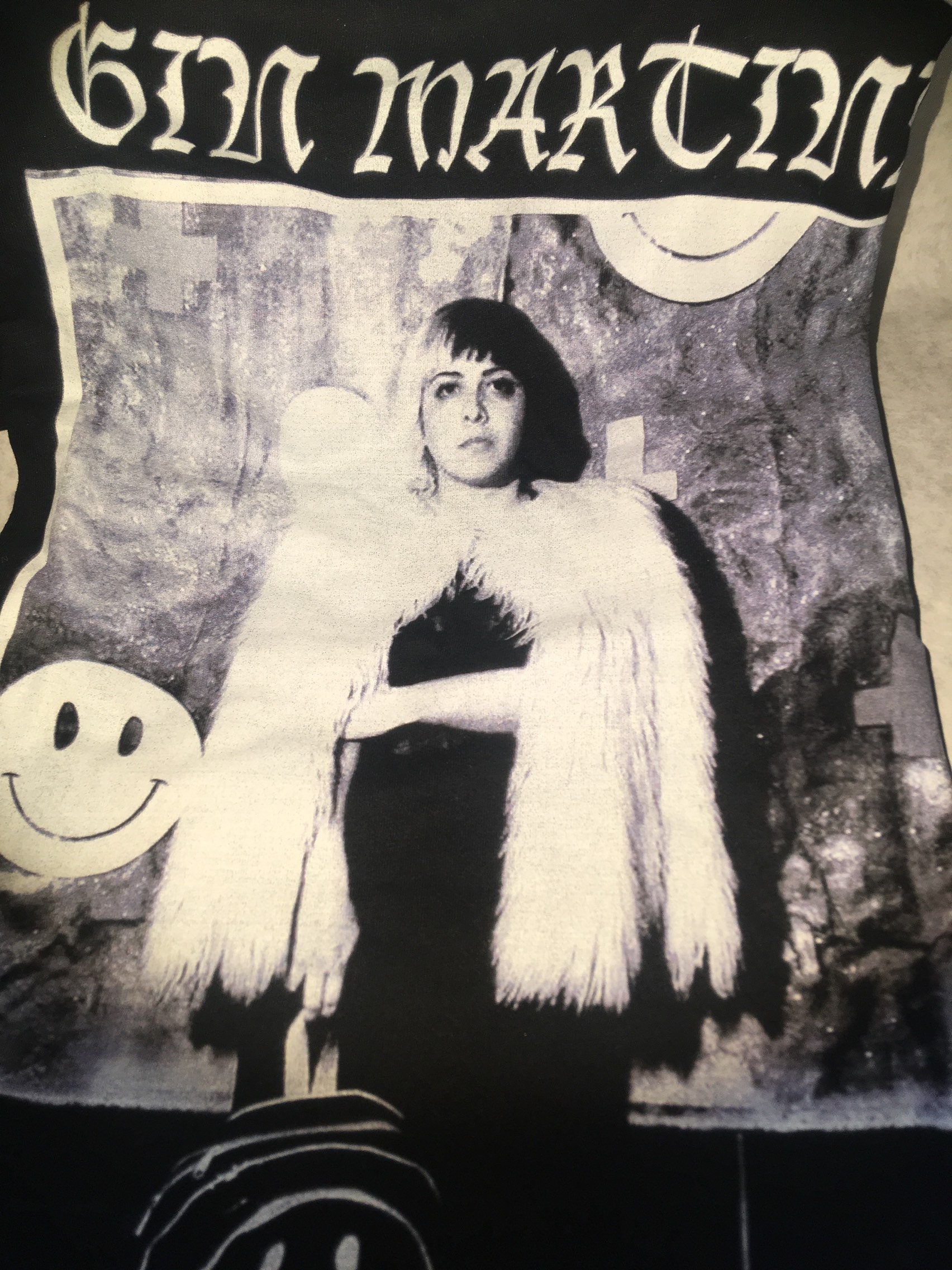 gin martini smiley tee