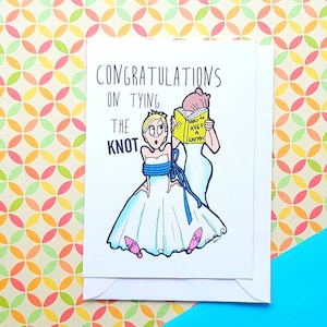 Funny Lesbian Wedding Card Same Sex Wedding Card Wedding Bunting Funny Wedding Cards Wedding