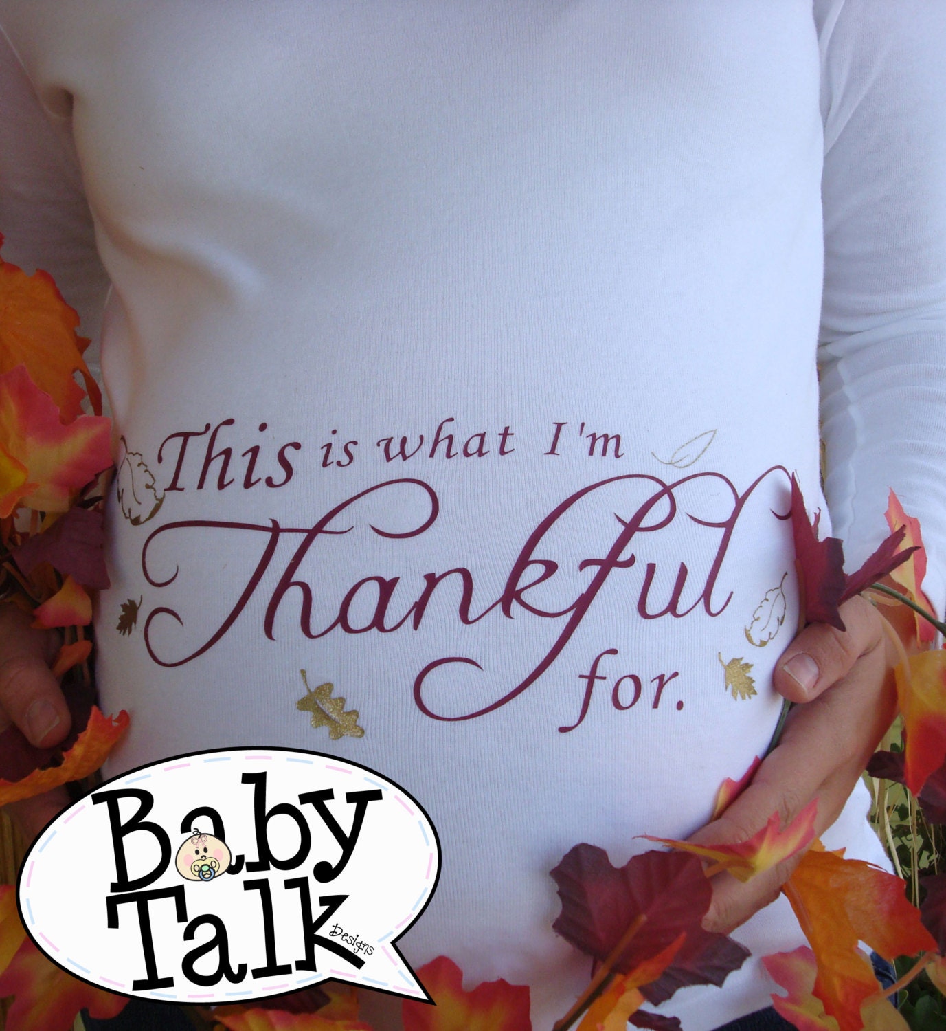 This is What I am Thankful for custom fall Thanksgiving maternity shirt I'm