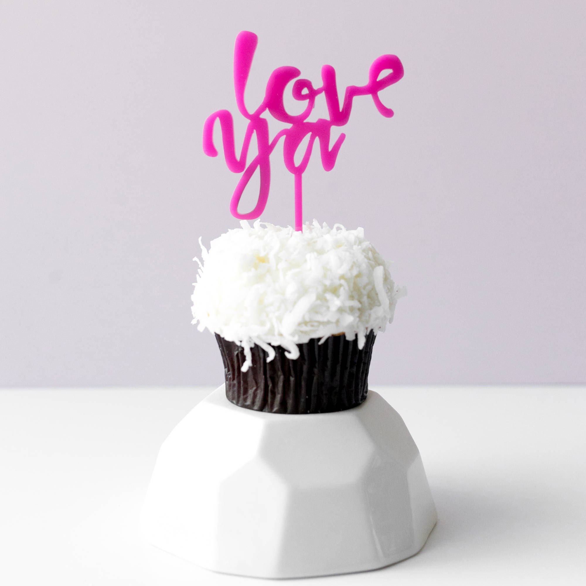 mini cake or cupcake topper, laser cut, acrylic, birthday