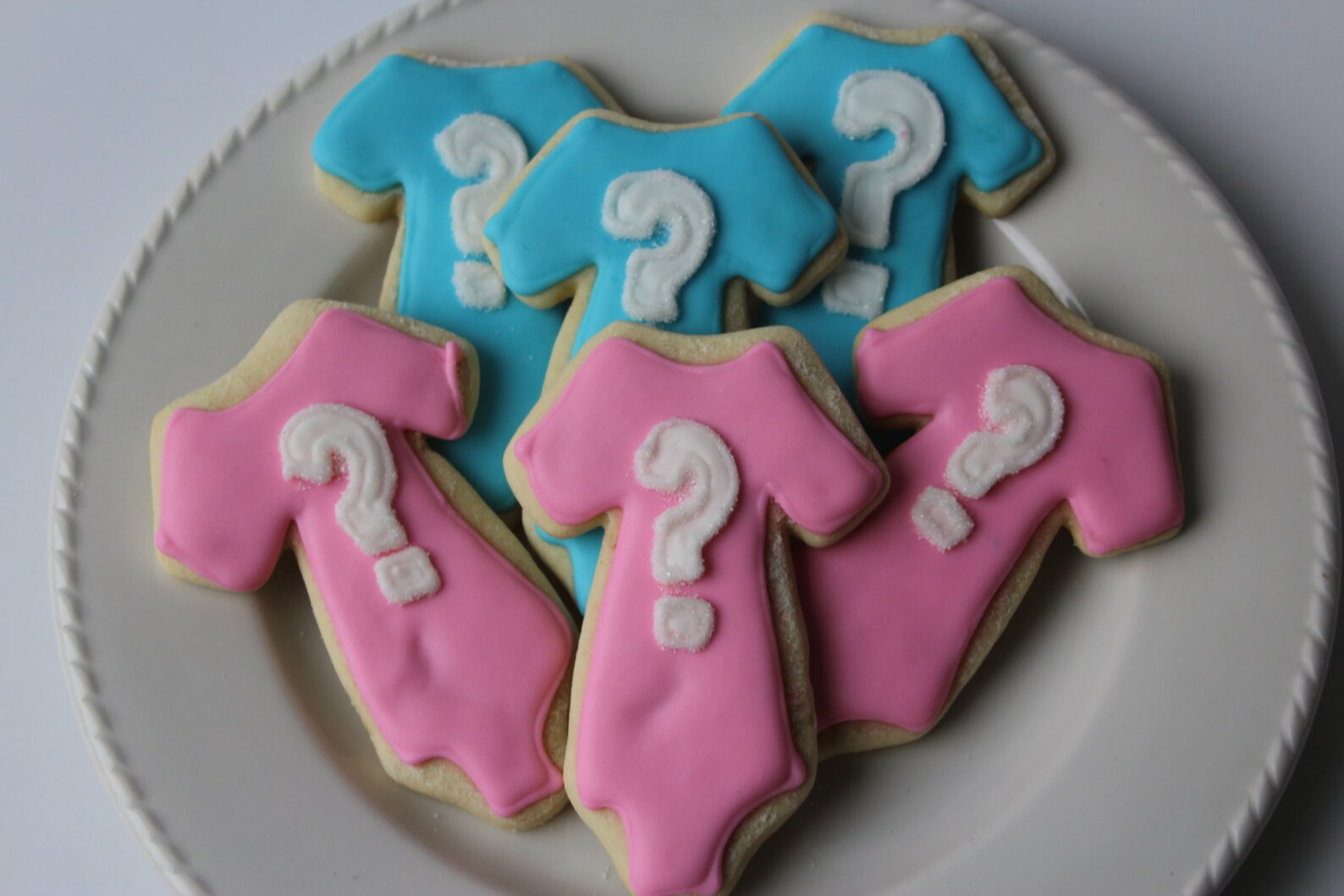 Gender Reveal Sugar Cookies Gender Reveal Party Decorated Etsy