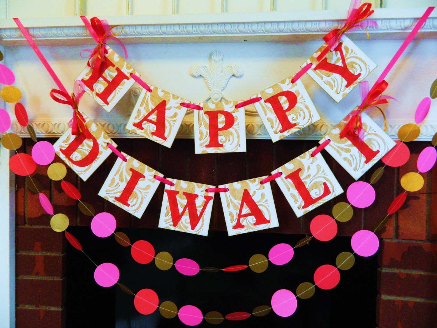 Diwali Decorations Happy Banner Festival Of Lights