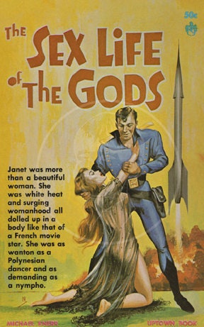 The Sex Life Of The Gods X Gicl E Canvas Print Of A Vintage Pulp Paperback Cover Etsy