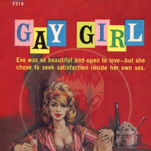Gay Girl x Giclée Canvas Print of a Vintage Pulp Paperback Cover Etsy