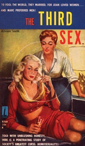 The Third Sex X Gicl E Canvas Print Of Vintage Pulp Etsy