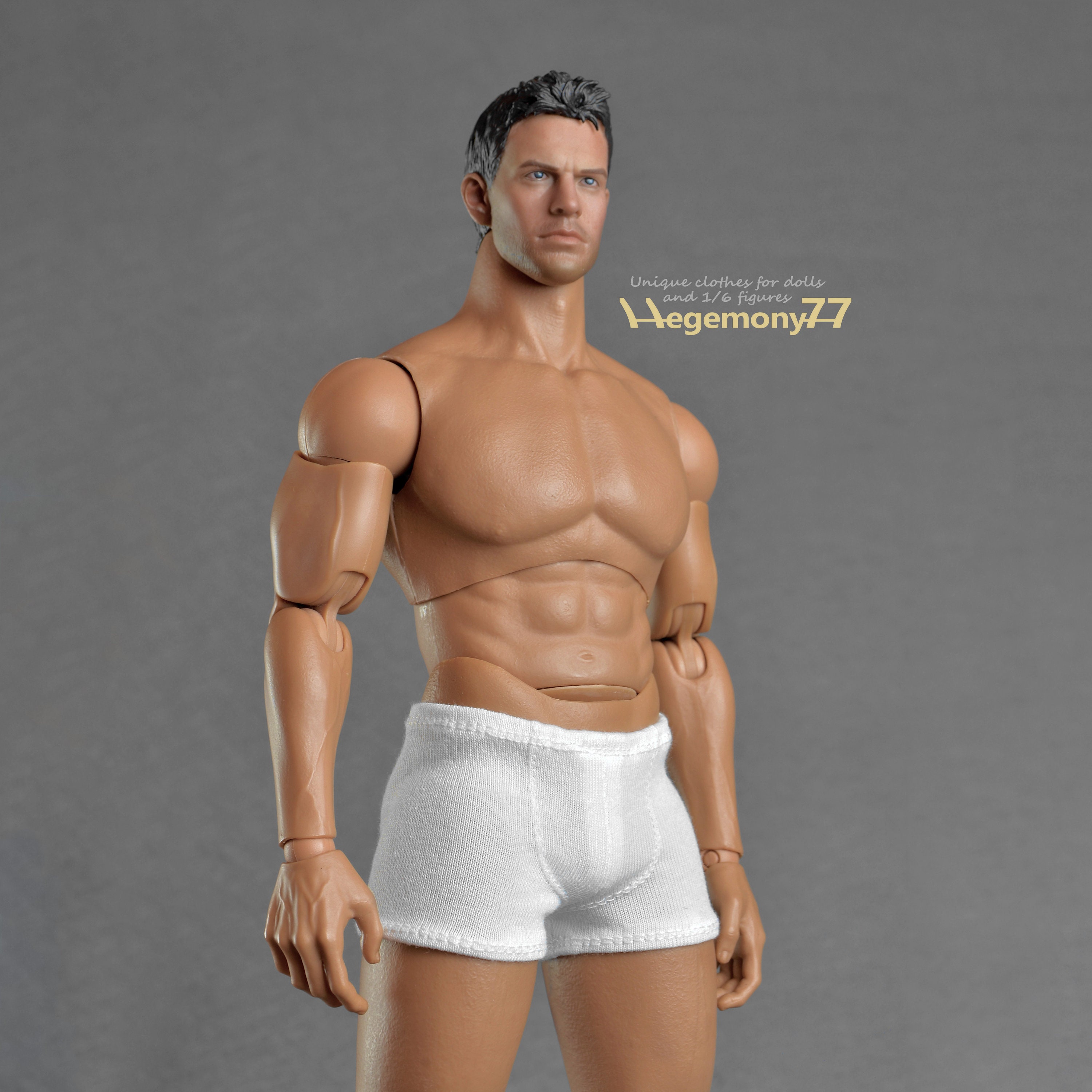 Th Scale XXL White Trunks Men S Underwear Fits Phicen Tbleague M M M And Hot Toys TTM