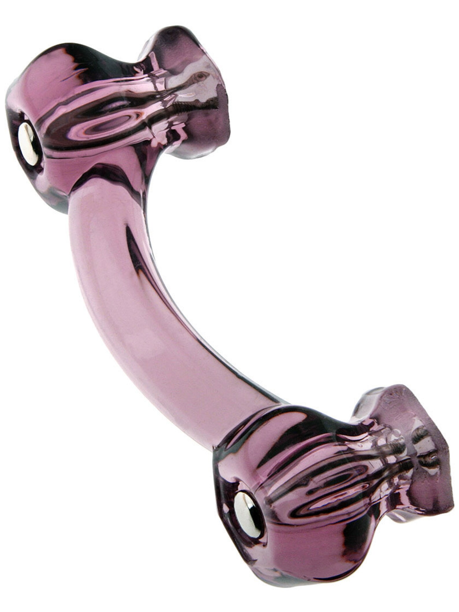 Фаллоимитатор двухсторонний Sexus Glass, сиреневый, 22,5 см 912072 - Sexus Glass - Цветные - Купить