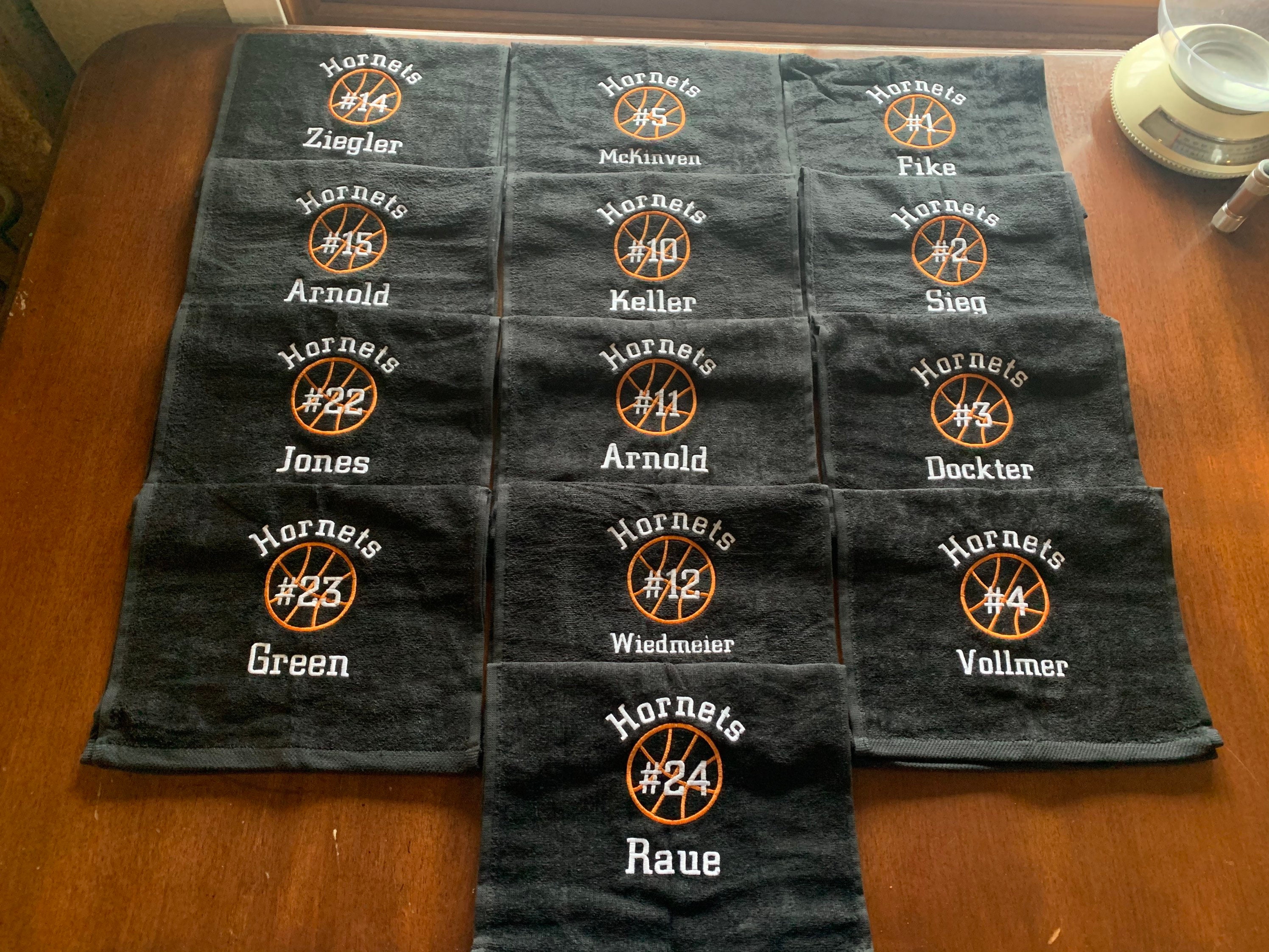 Personalized Basketball Towels With Custom Embroidery Included All