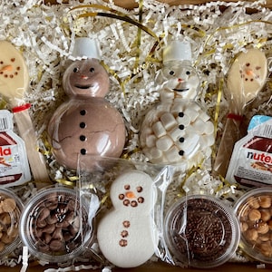 Snowman Gift Set Hot Cocoa Care Package Hot Cocoa Set Hot Cocoa Bar Hot Chocolate Snowman