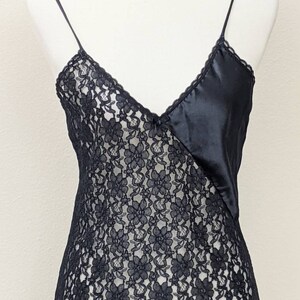 Black Babydoll Lingerie Lace Nightie Sheer Anniversary Gift Etsy