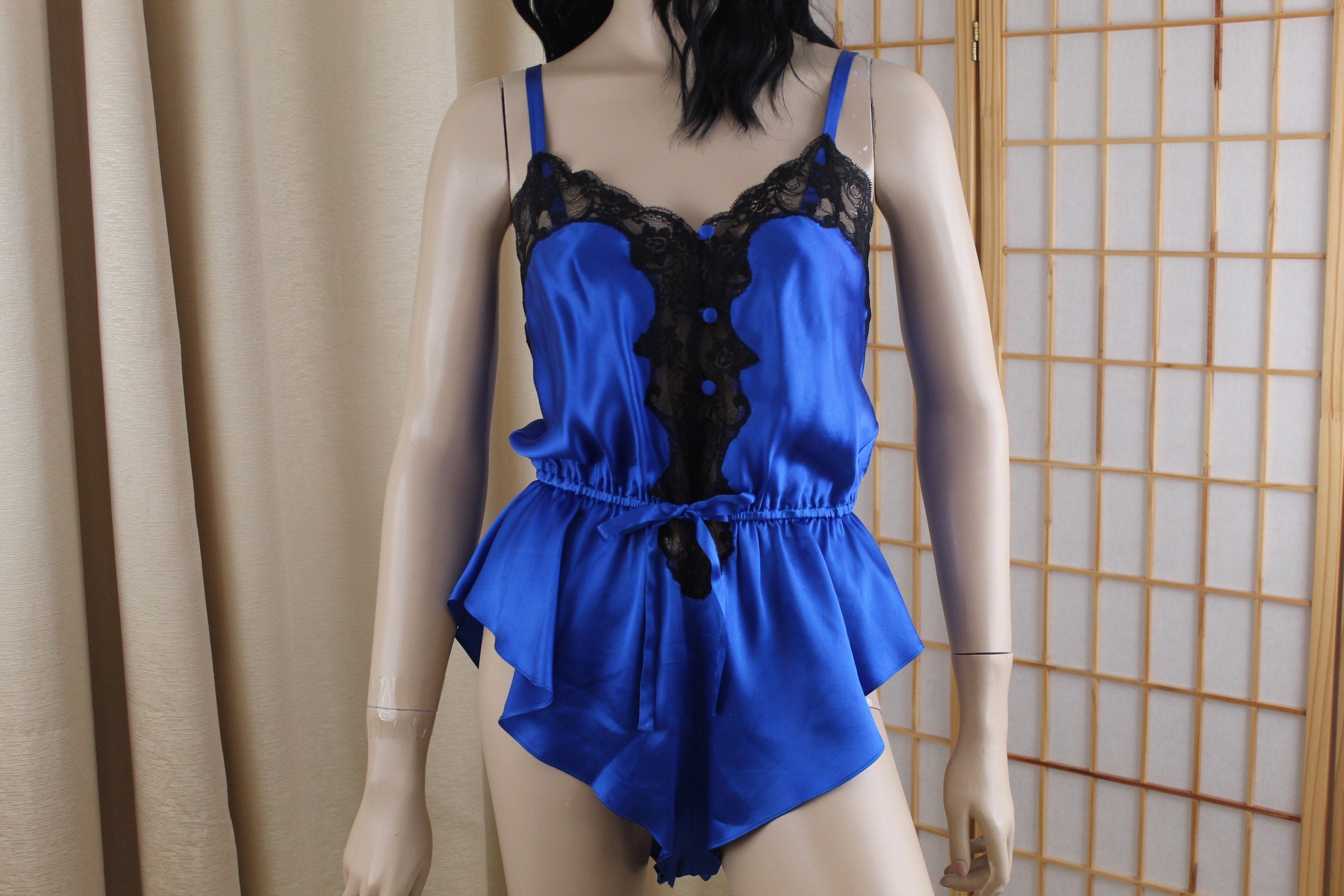 Silk Teddy Lingerie Etsy