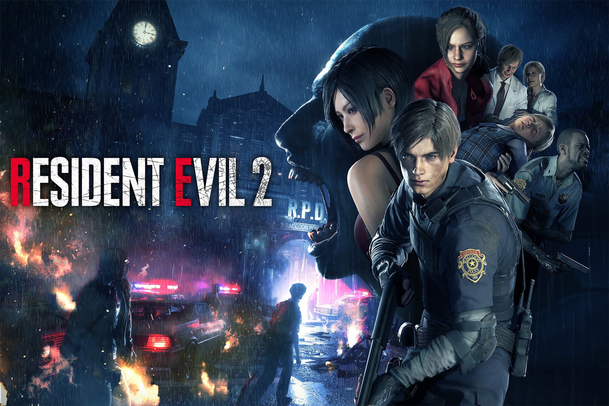 Resident Evil 2 Remake Print Etsy