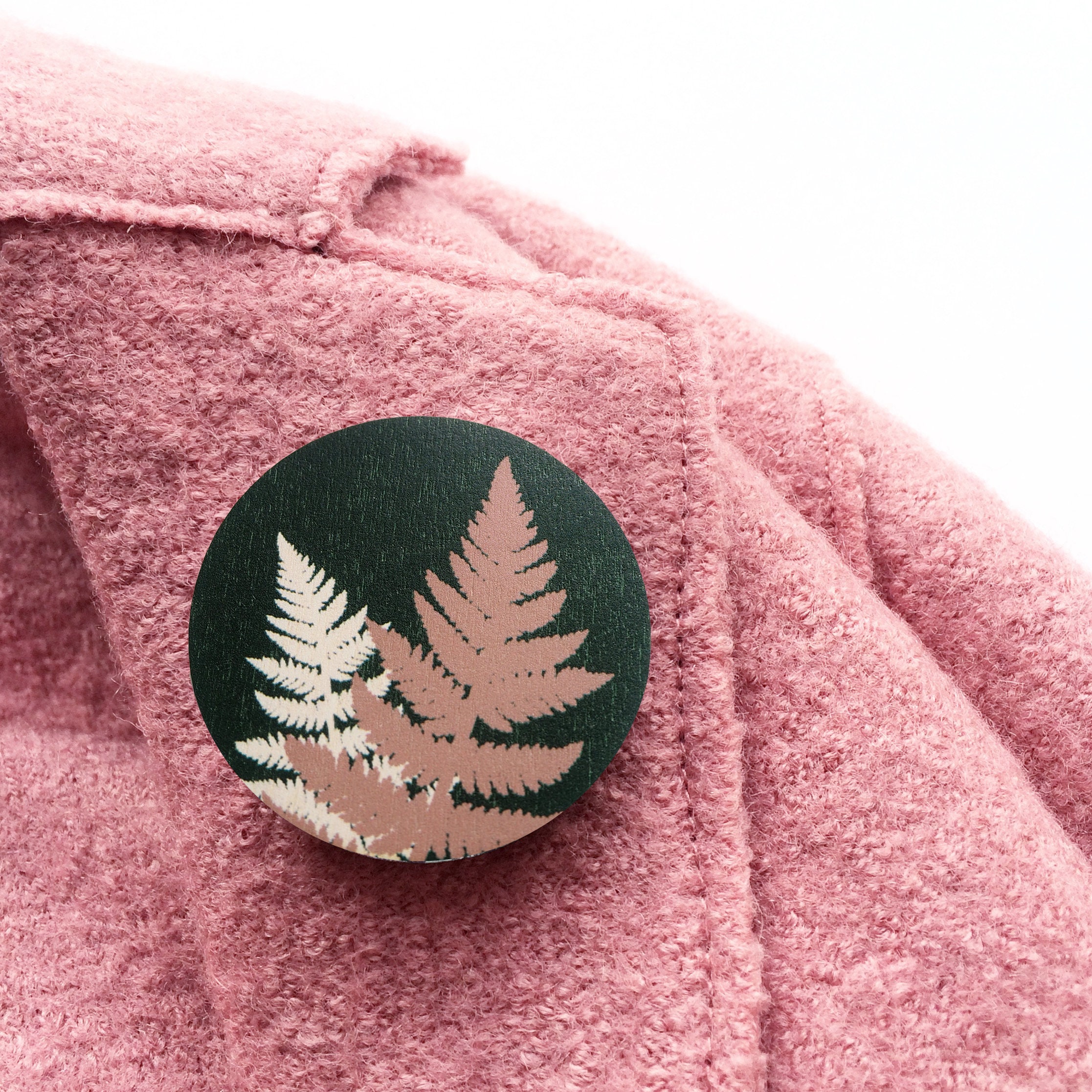 Fern Lapel Pin - Brooch Plant Leaf Botanical Gift For Lovers Her