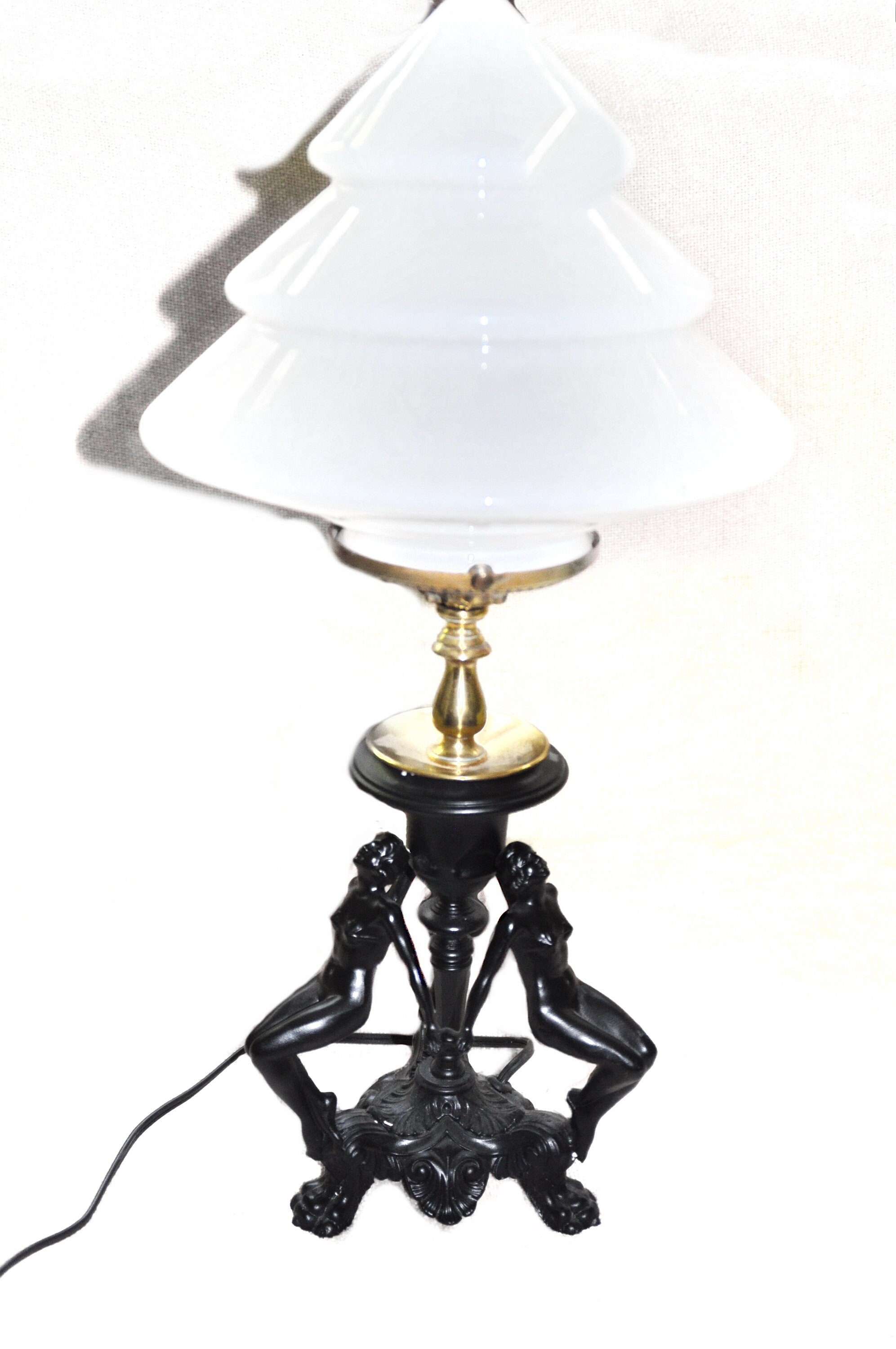 Art Deco Naked Women Table Lamp S Art Deco Three Female Nude Burlesque Dancers Accent