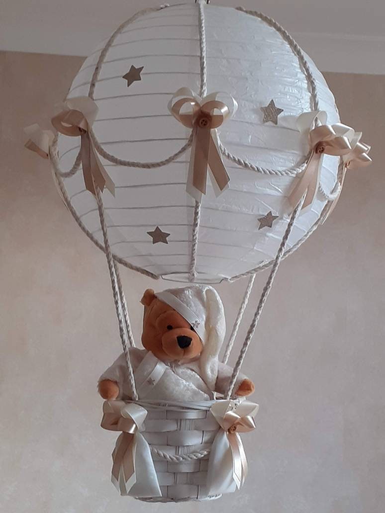 Hot Air Balloon Lamp Shade In Neutral Colours Toy Is NOT Included Etsy
