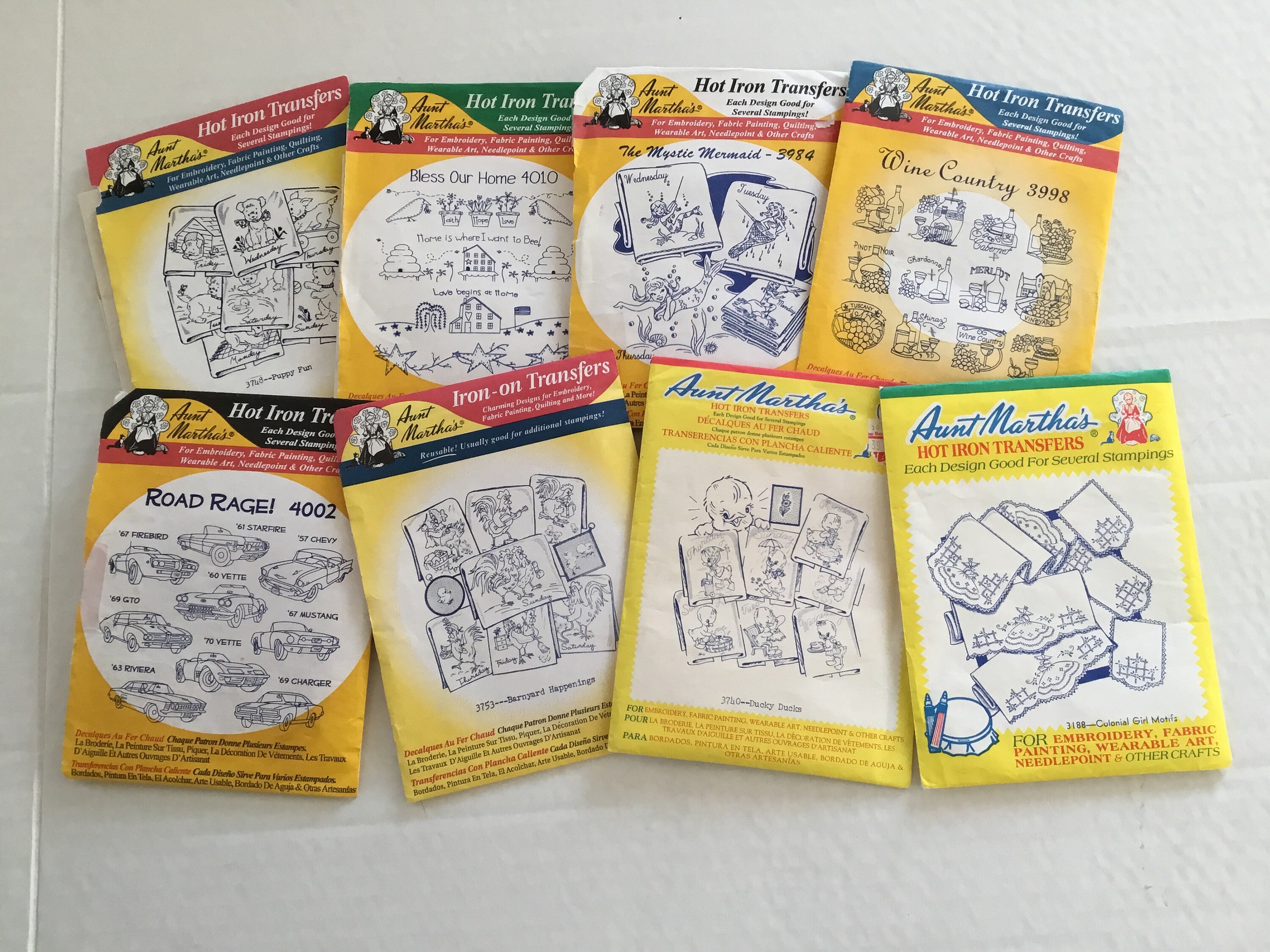 Vintage AUNT MARTHA S Hot Iron Transfers Etsy