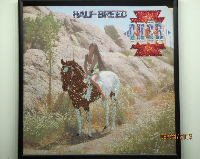 Glittered Record Album Cher Half Breed Etsy