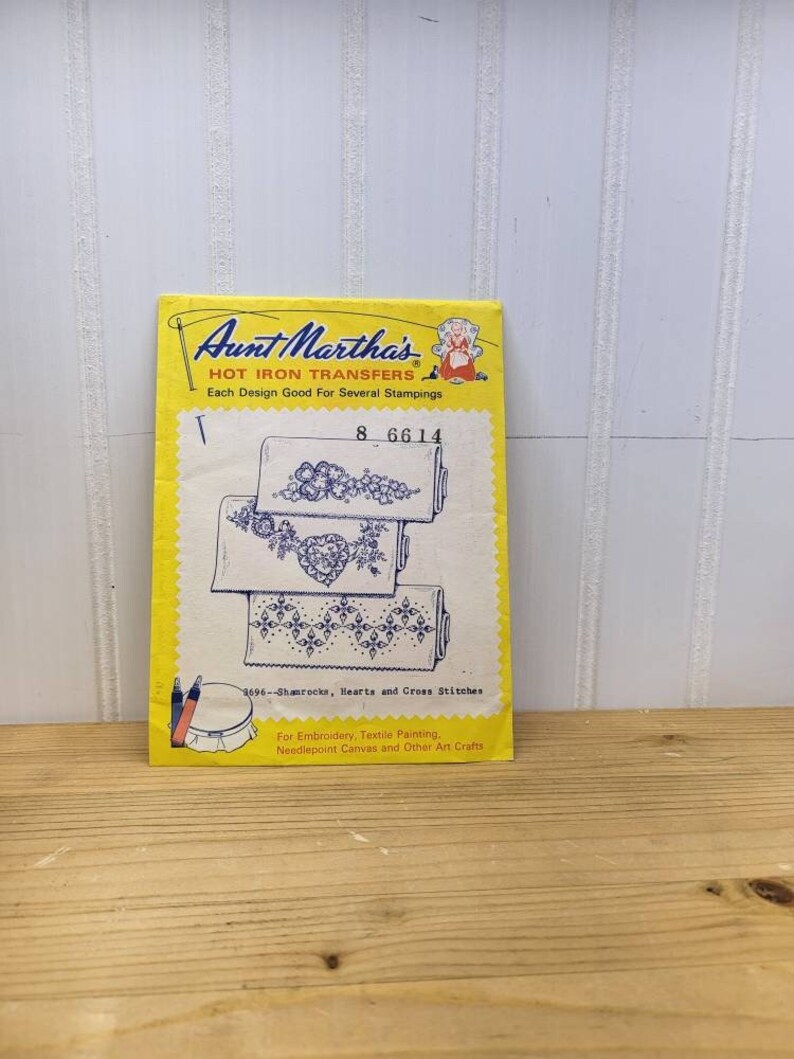 Aunt Martha S Hot Iron Transfers Embroidery Patterns Vintage Iron On Transfers Cross