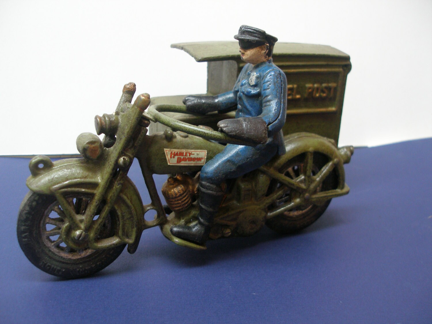 Vintage Cast Iron HARLEY DAVIDSON Motorcycle US Parcel Post Etsy