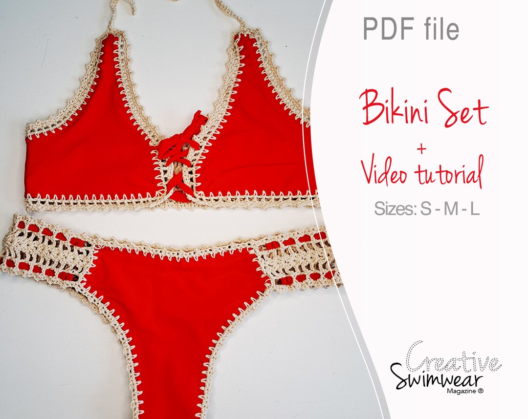 Crochet Bikini With Lycra And Elasticized Bottom Pdf Pattern How To