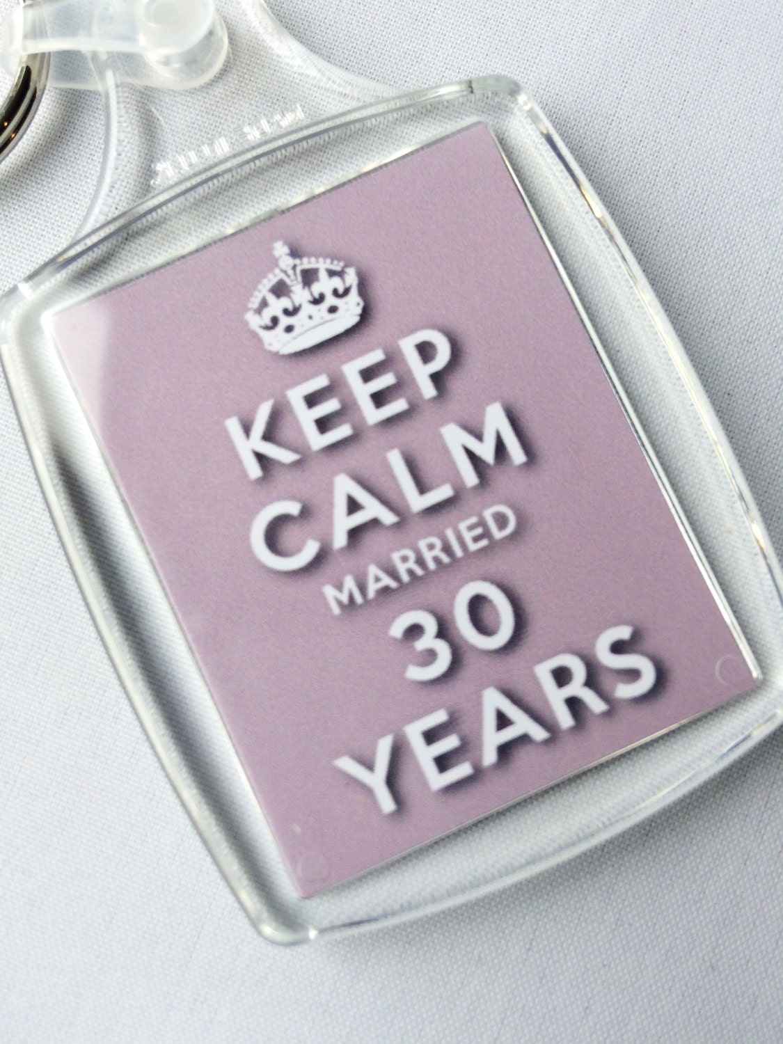 Keep Calm Th Pearl Wedding Anniversary Married Years Etsy UK