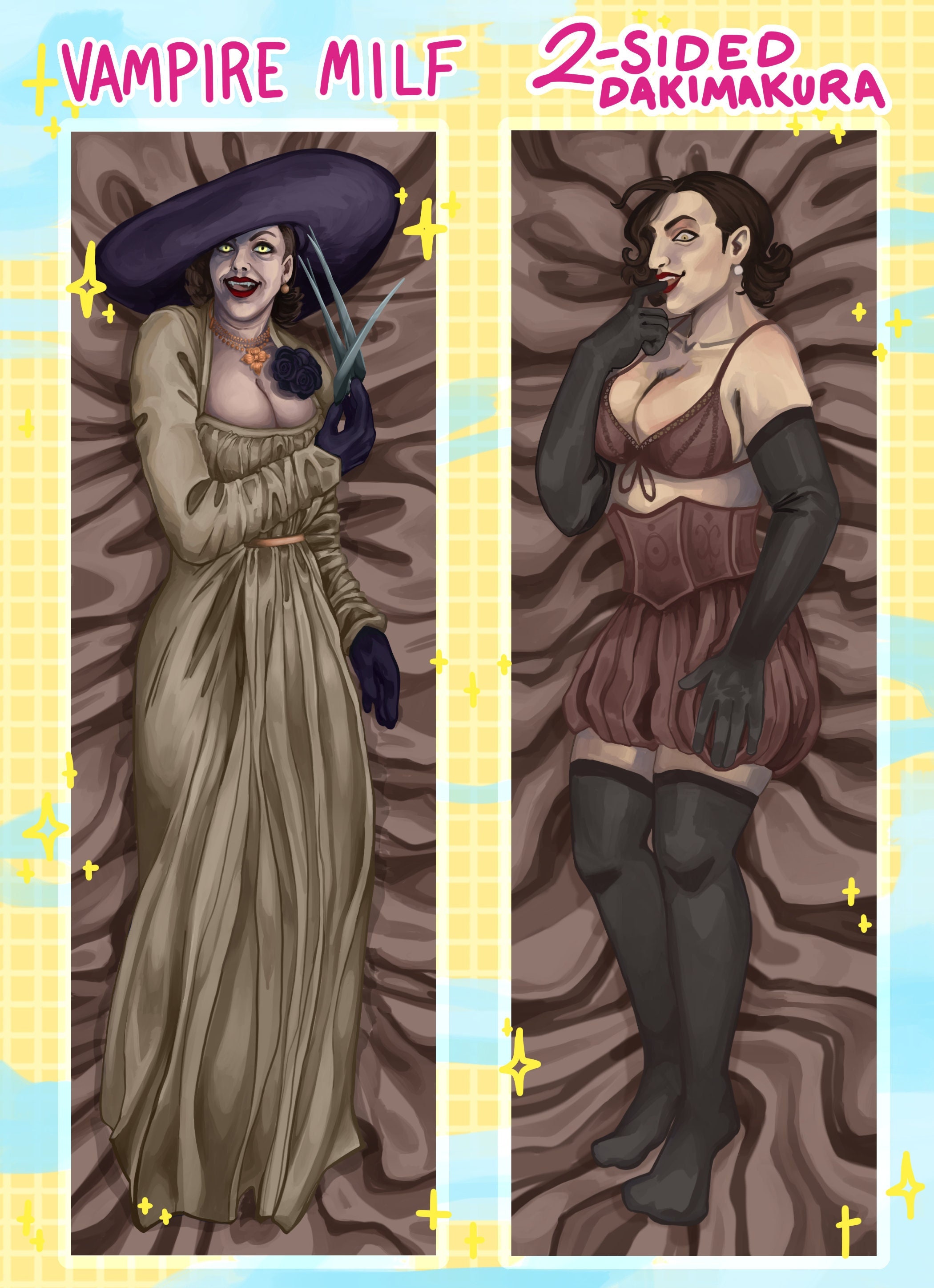 Vampire Milf Dakimakura Etsy