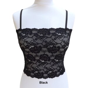 Nude See Through Elastic Lace Tank Top Camisole Etsy