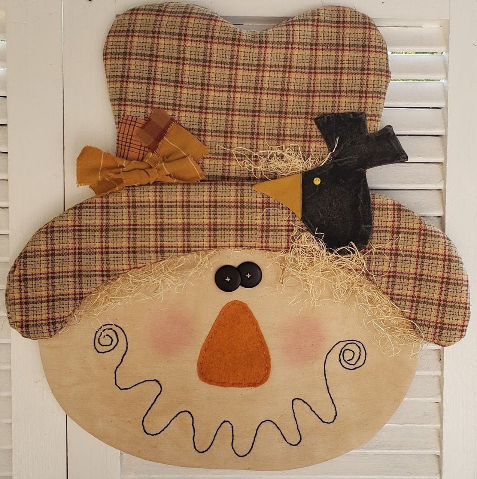 Craft Pattern Sam Scarecrow Door Greeter E Pattern Fall Scarecrow