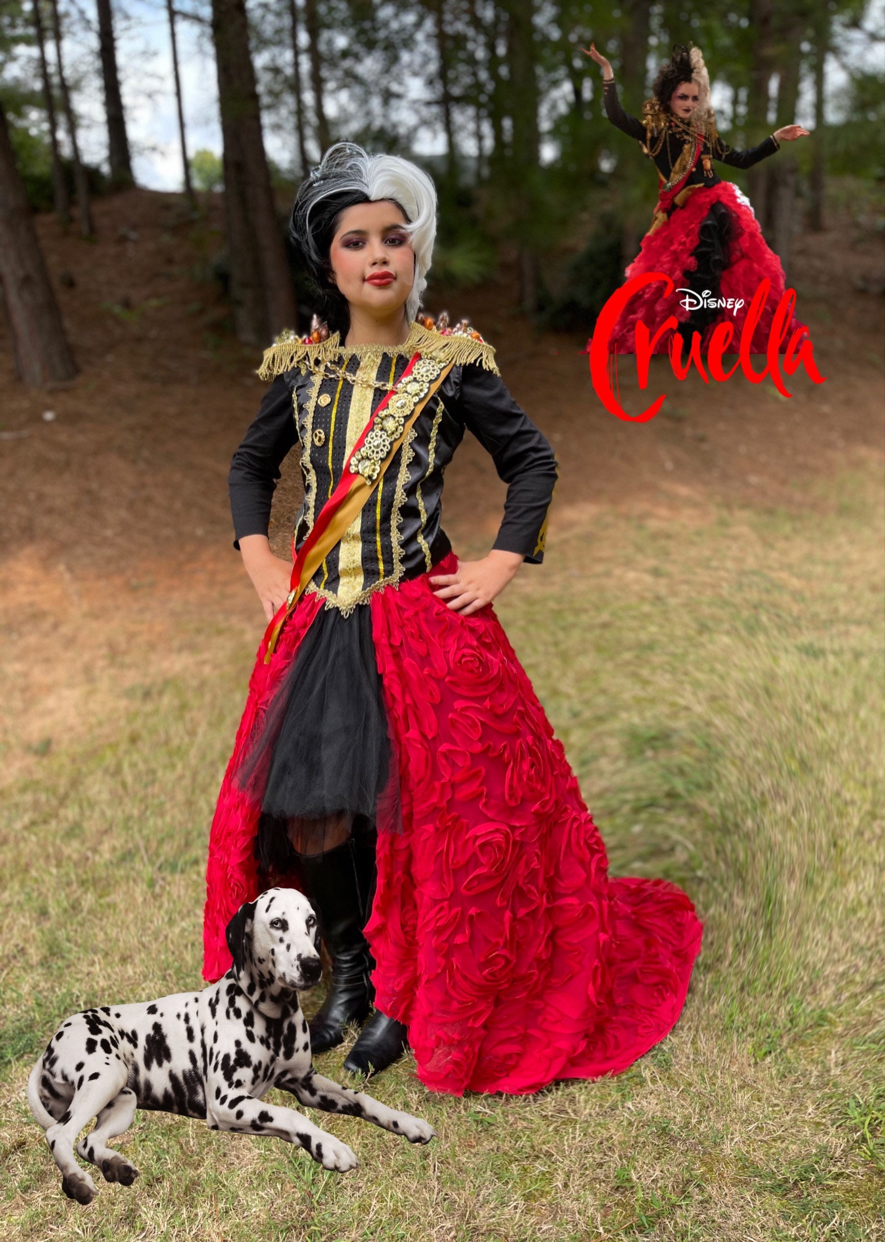 Cruella Deville Dress Cruella Dresses For Girls Cruella Etsy