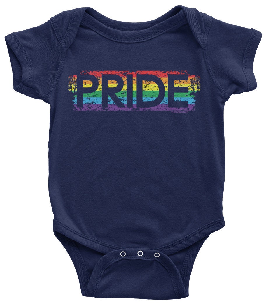 Rainbow Gay Pride Unisex Baby Infant Bodysuit Etsy