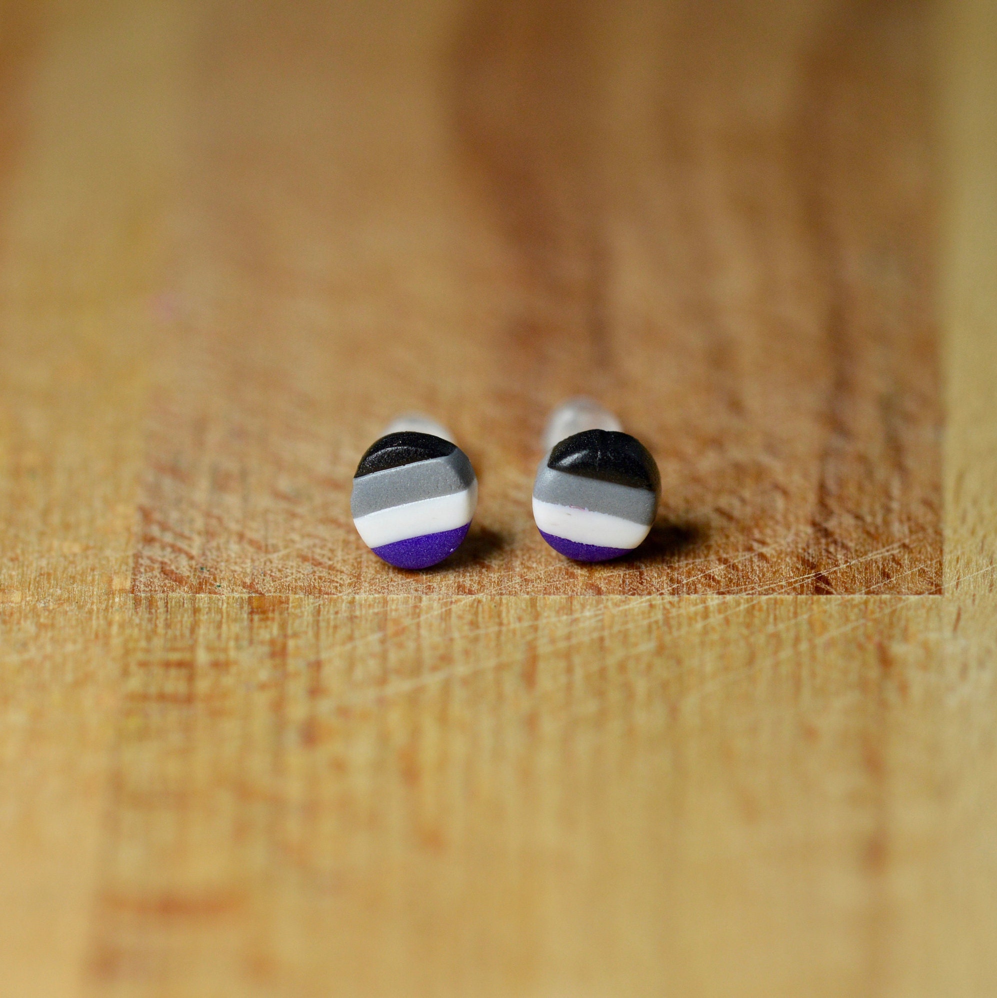Tiny Lesbian Pride Earrings Hypoallerenic Lbgt Jewellery Lesbian Flag Etsy