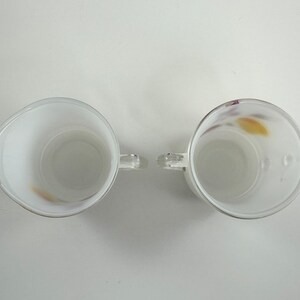Vintage 1950s Gay Fad Studios Bartlett Collins Glassware Hand Painted Fruit Creamer Sugar