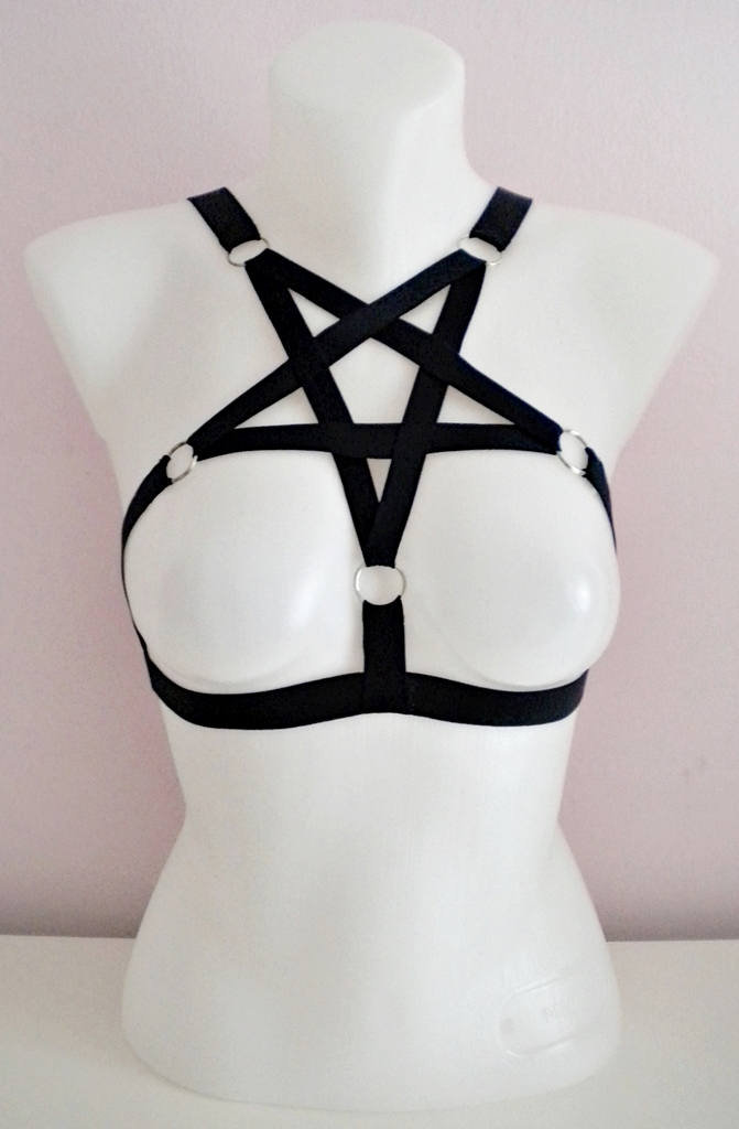 Портупея лакированная Devil & Angel, чёрный, M DA_7069 harness M - Devil & Angel - Портупеи, сбруи и гартеры - Купить