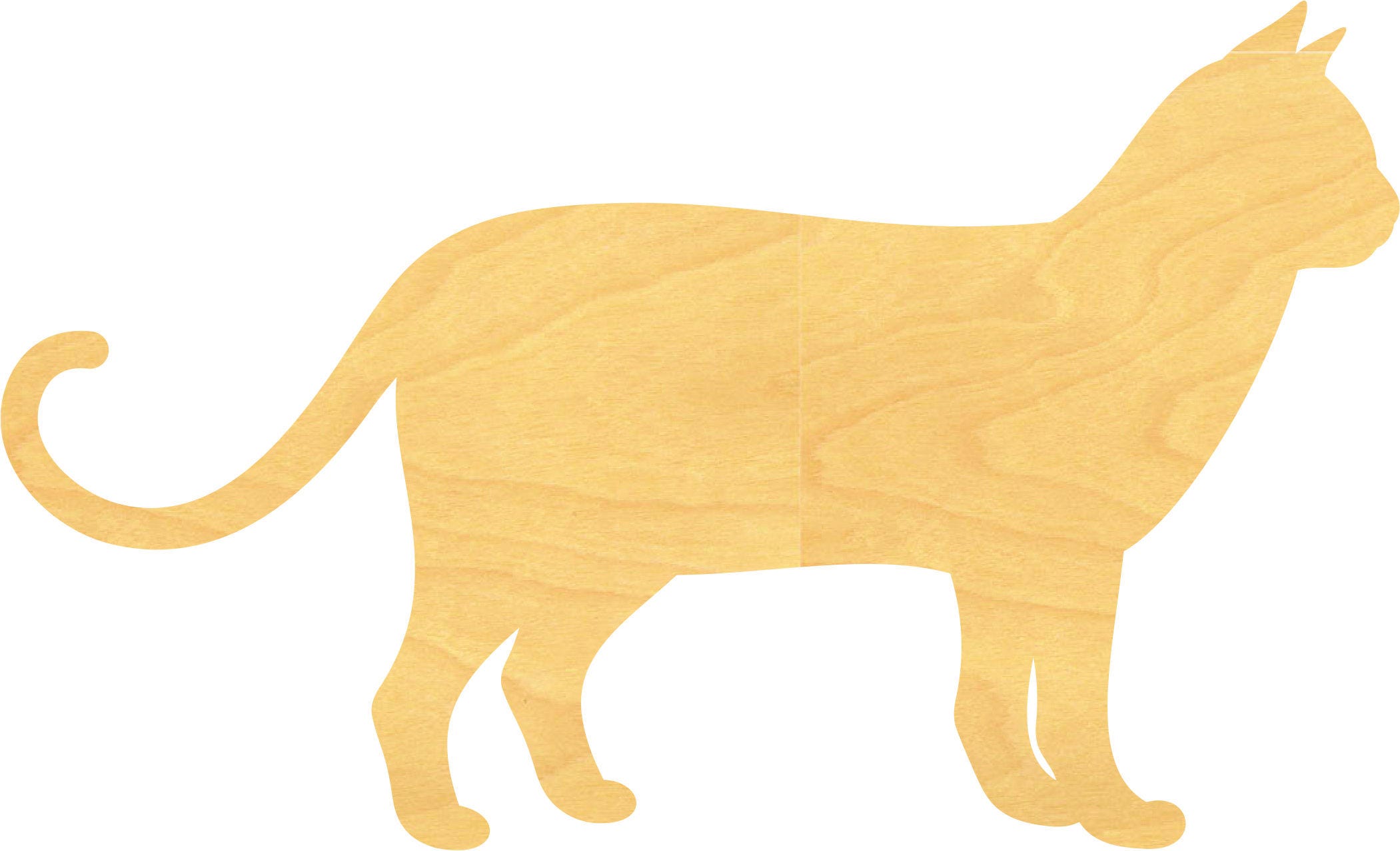 cat wood cutout sign shapes large sizes up to 39 inches for projects or other use cat shapes to cut out