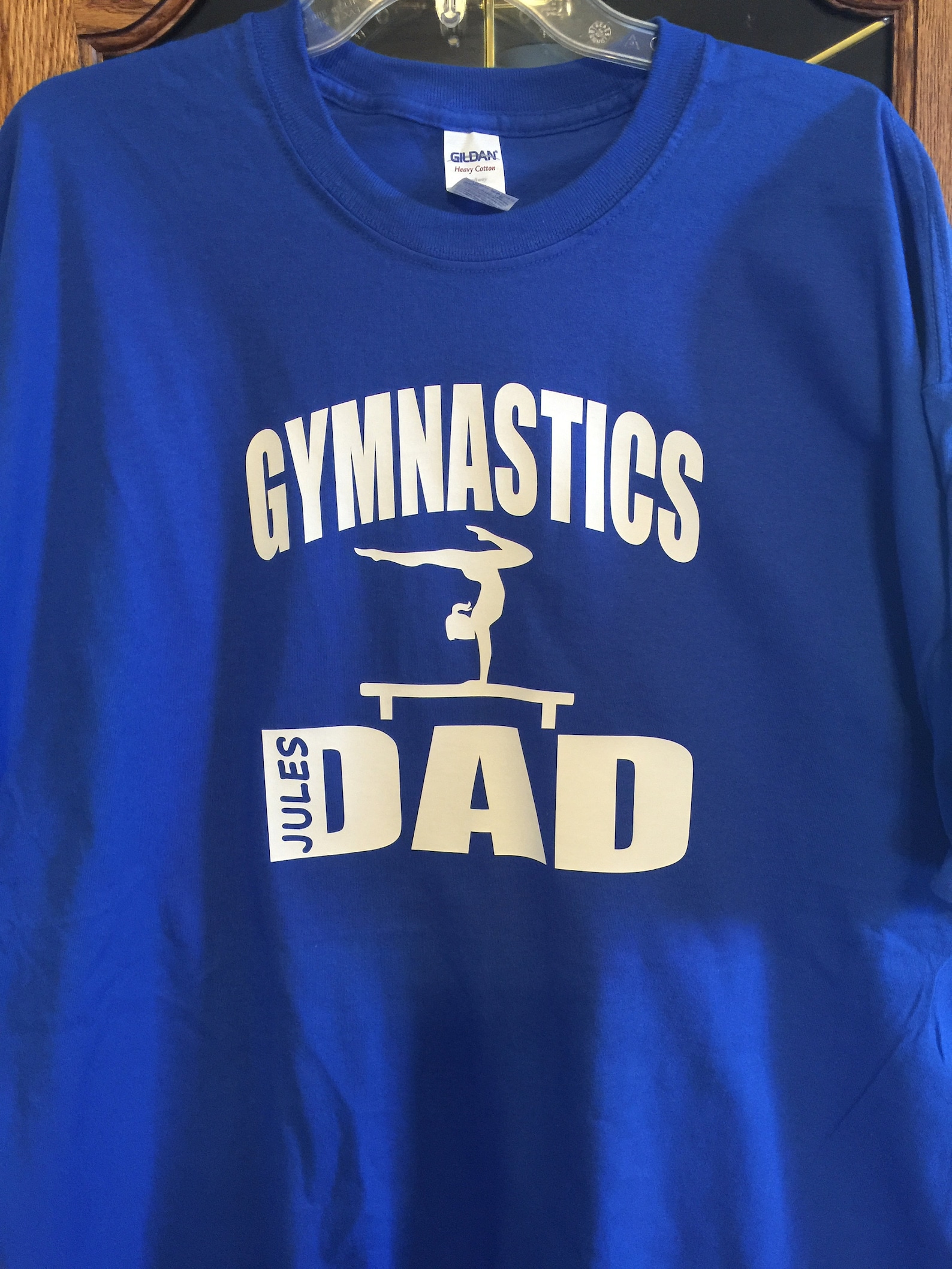 Gymnastics Dad Shirt Personalized Gymnastics Dad Shirt Gymnast Etsy