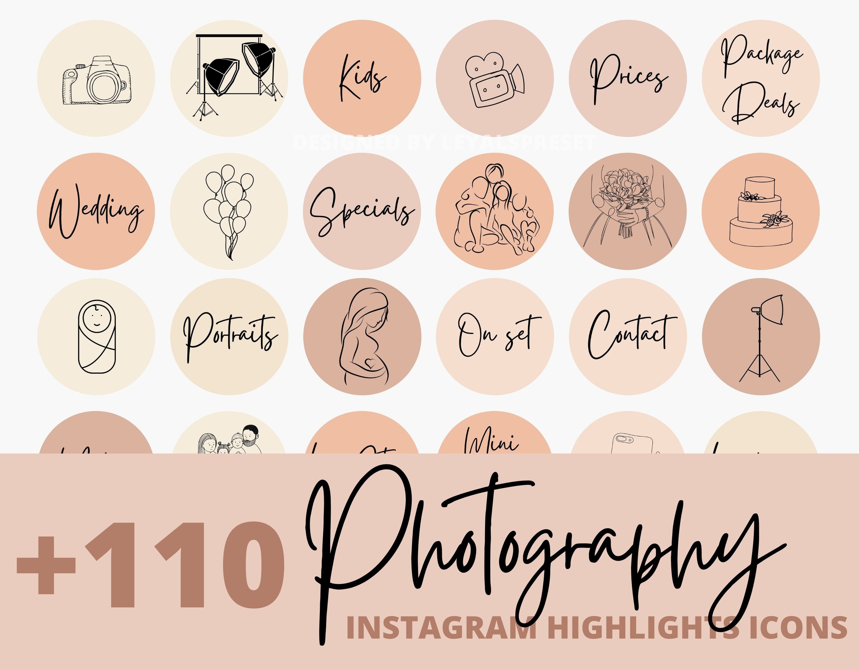 Photography Instagram Story Highlight Cover Icons Etsy Singapore