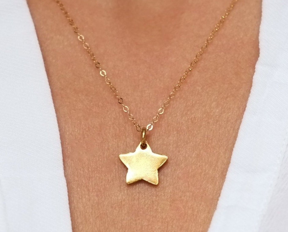 Personalised Gold Star Necklace