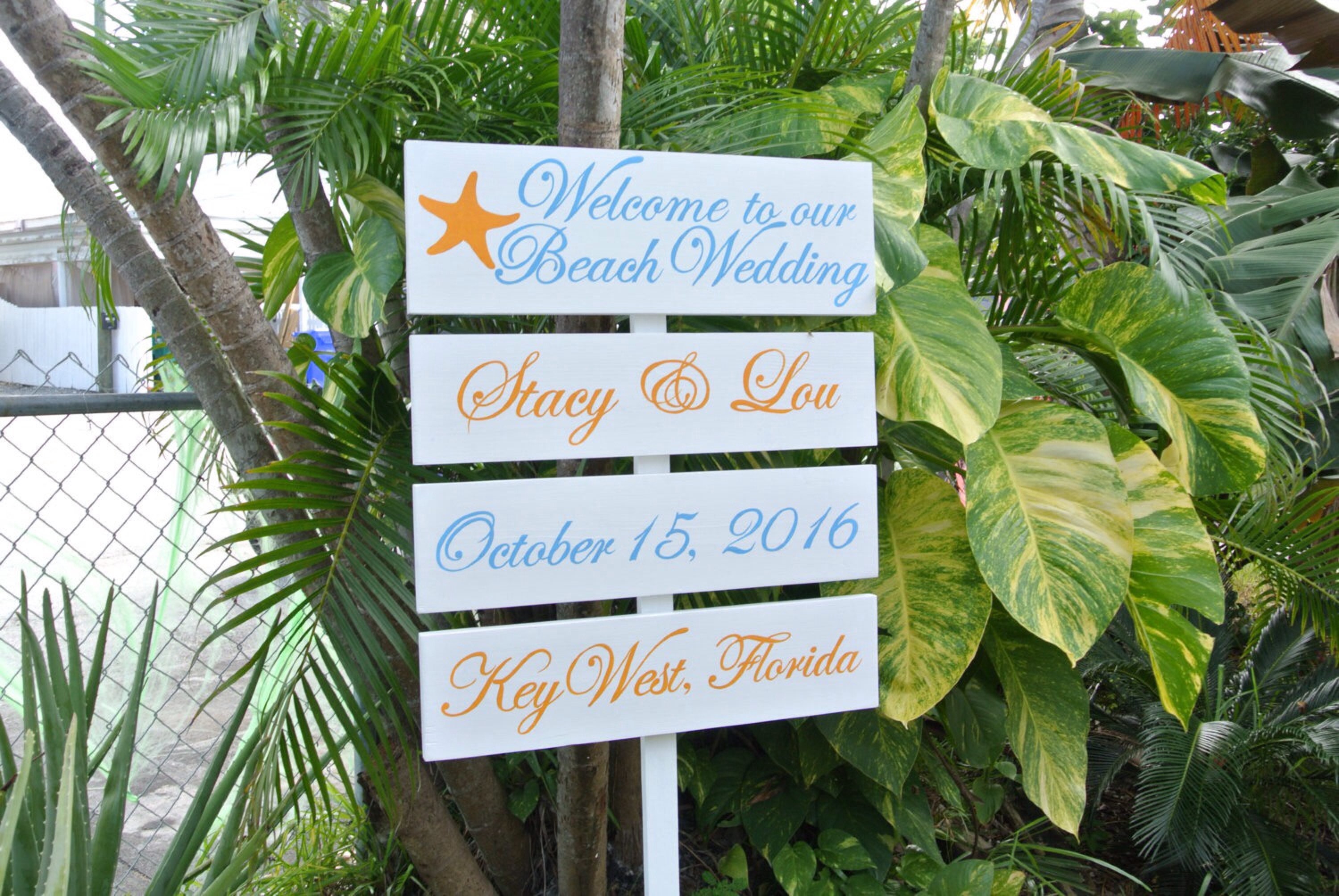 destination wedding gift sign for couple, welcome to our wedding