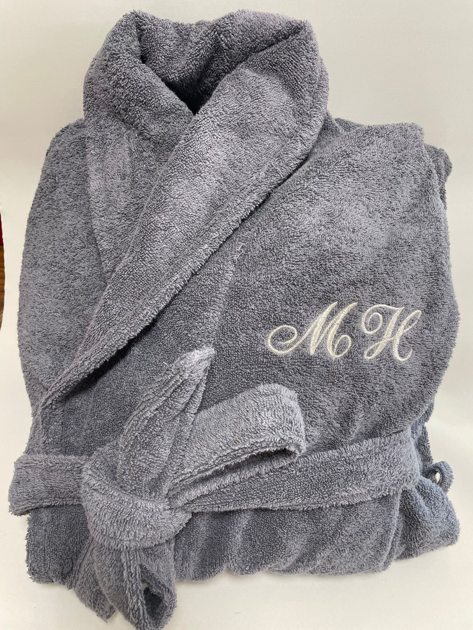 Personalised Mens/Ladies Bathrobe Towelling Robe Luxurious Soft Cotton Embroidered With Name Christmas Gift Birthday Unique Xmas Gift