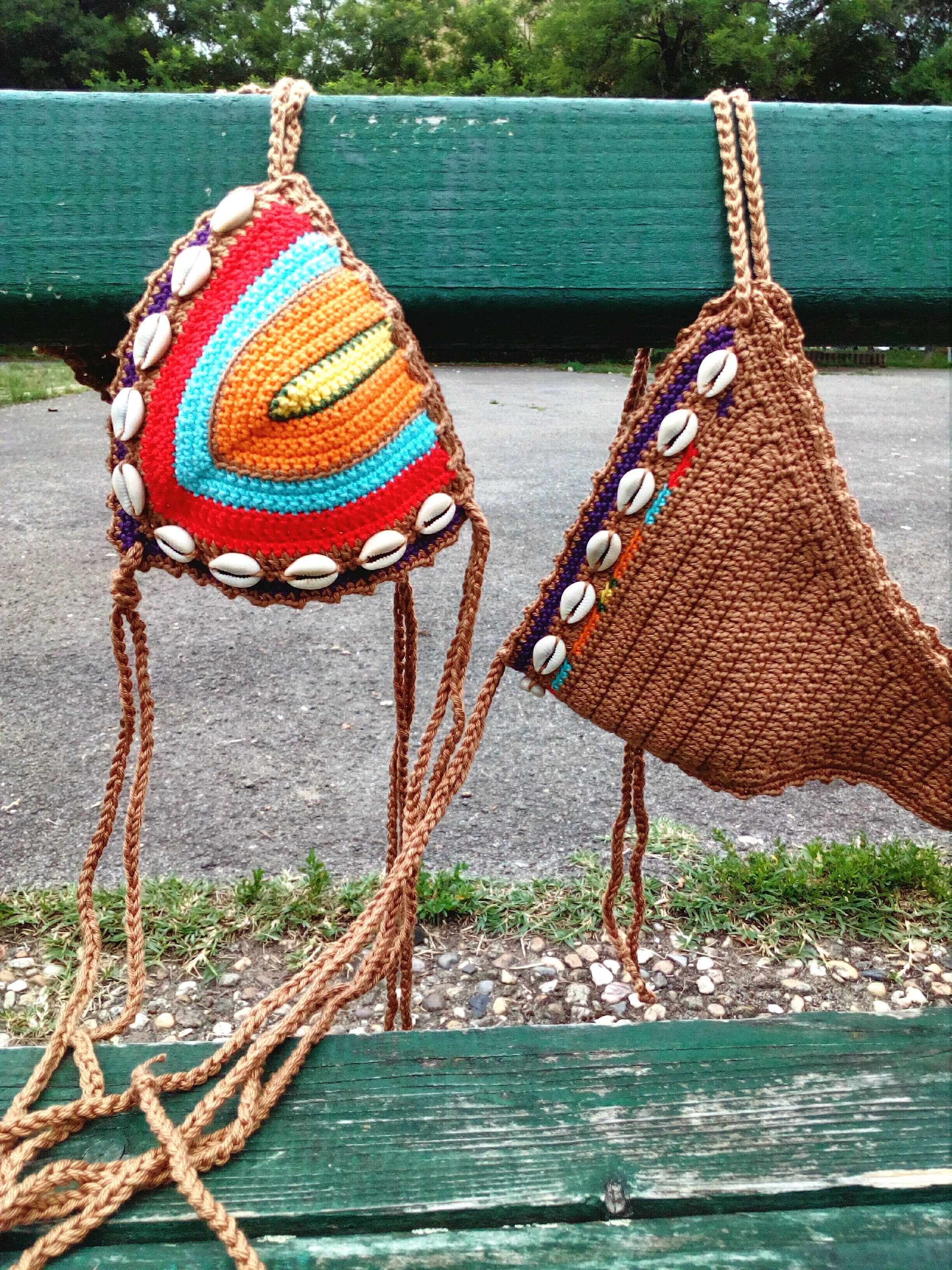 Crochet Bikini Set Shell Bikini Happy Colors With Shells Etsy