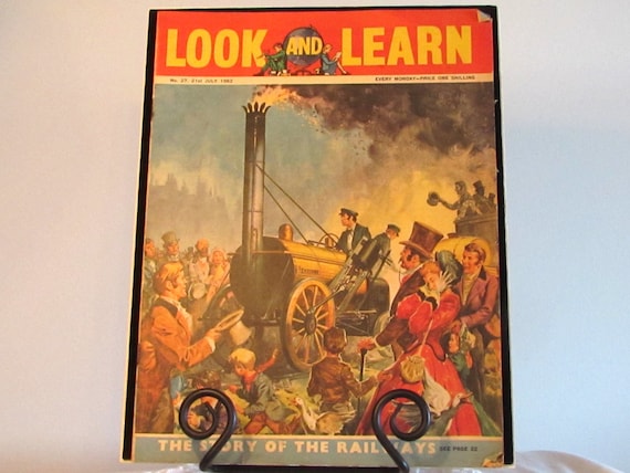 Look and Learn Children's Magazine, The Story of the Railways, Books Movies and Music