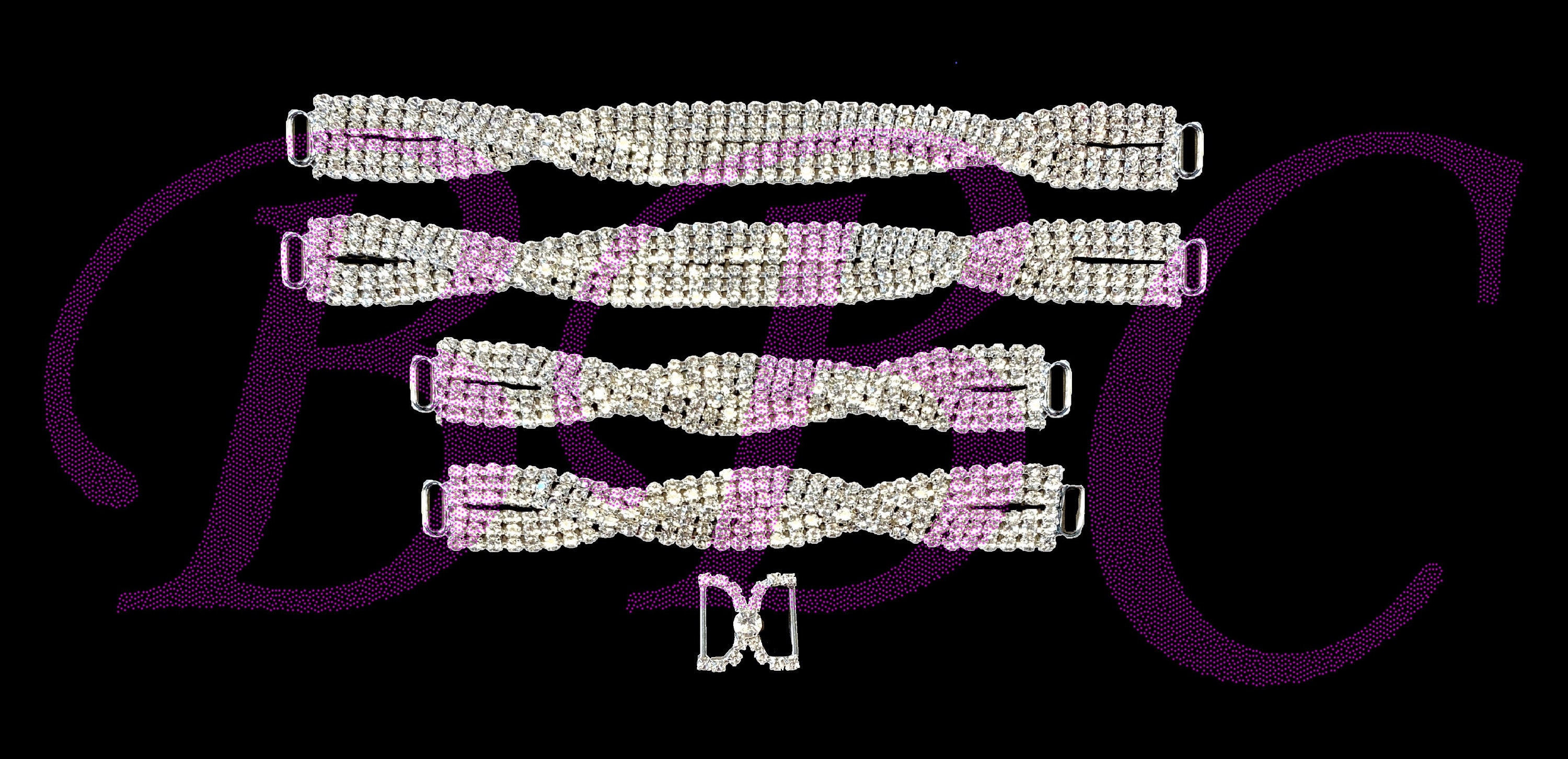 Crystal Rhinestone Bikini Connector Pc Set Npc Ifbb Etsy