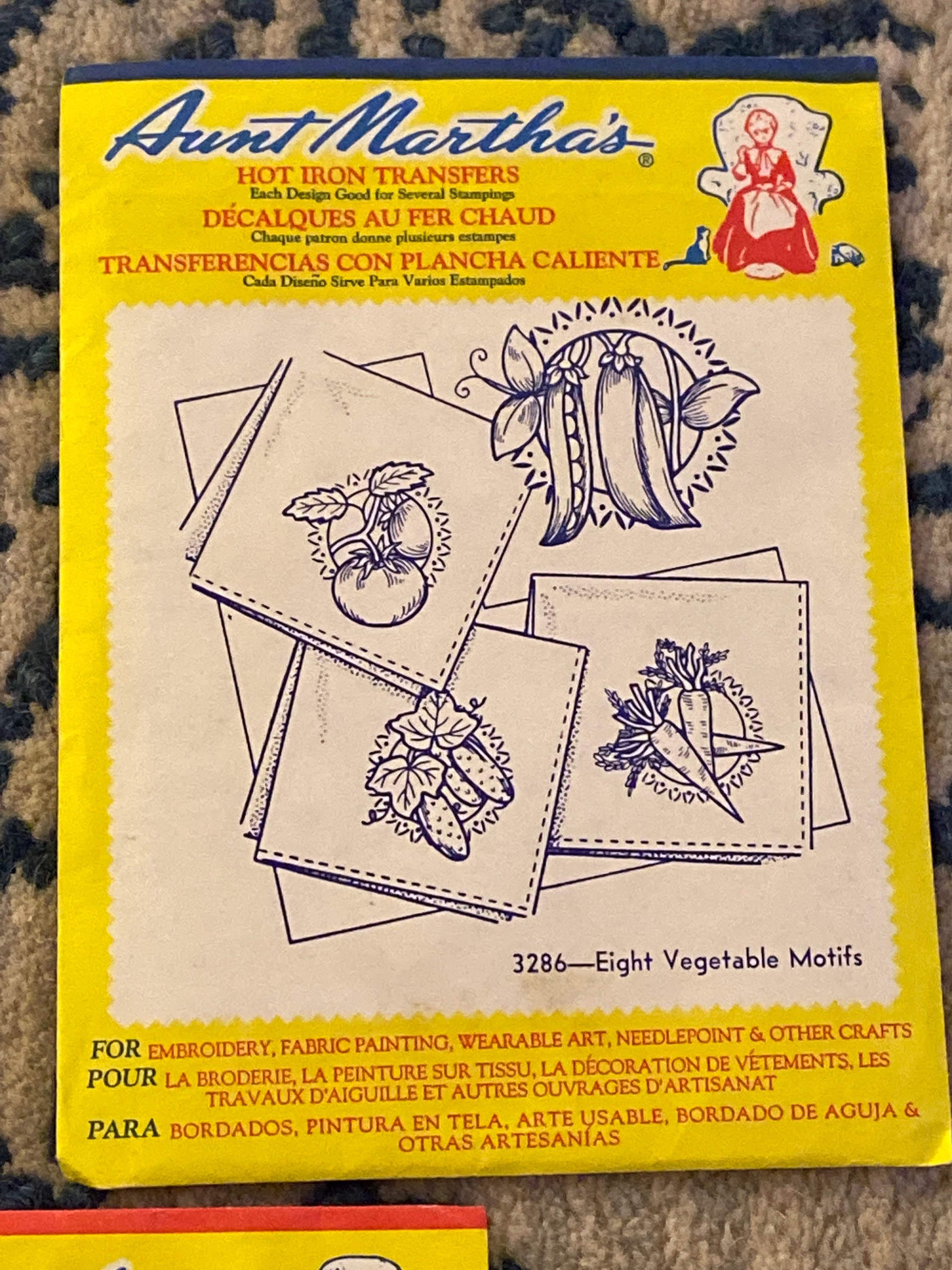 Aunt Marthas Hot Iron Transfers 3 Iron Transfers Etsy