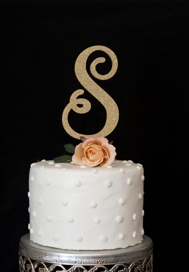 Custom Monogram Wedding Cake Topper Etsy